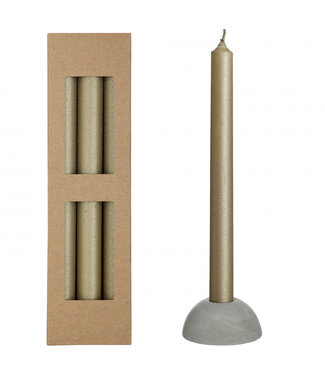 4A Gold-Coloured Candle Bliss | diameter 2.2 centimetres | Length 25 centimetres | Per set of 3