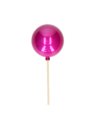 4A Kerst bijsteker 50cm Kerstbal pearl d06cm ( x 25 )