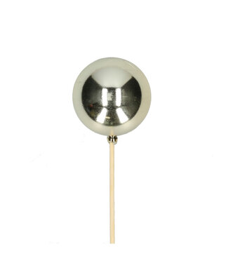4A Kerst bijsteker 50cm Kerstbal pearl d06cm ( x 25 )