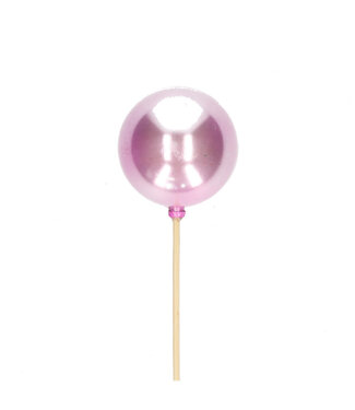 4A Kerst bijsteker 50cm Kerstbal pearl d06cm ( x 25 )