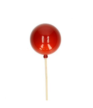 4A Kerst bijsteker 50cm Kerstbal pearl d06cm ( x 25 )