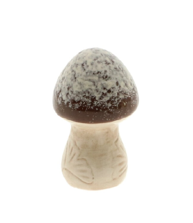 Herfst Deco Dolo paddenstoel d07.5*13cm ( x 8 )