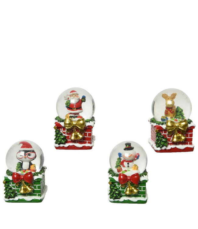 Kerst Deco sneeuwbol 6.5cm ( x 12 )