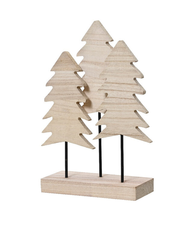 Kerst naturel Boom Paulownia 24*10*45cm ( x 6 )