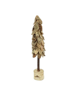 4A Kerst naturel Boom berk 38cm ( x 6 )