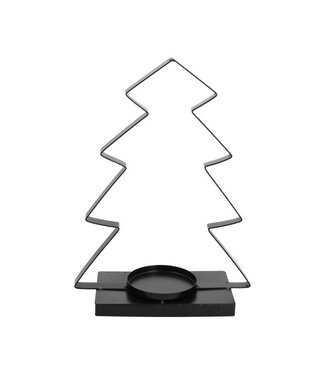 4A Kerst Theelichthouder d09/21*28cm ( x 4 )