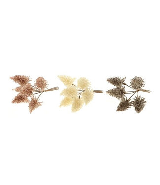 4A Kerst Deco Nobilis/draad 10cm x6 ( x 9 )