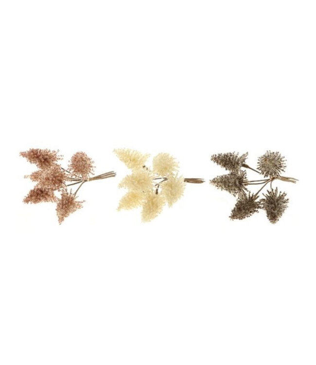 Kerst Deco Nobilis/draad 10cm x6 ( x 9 )