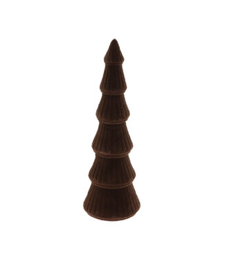 4A Kerst Deco boom flock d11*35cm ( x 6 )