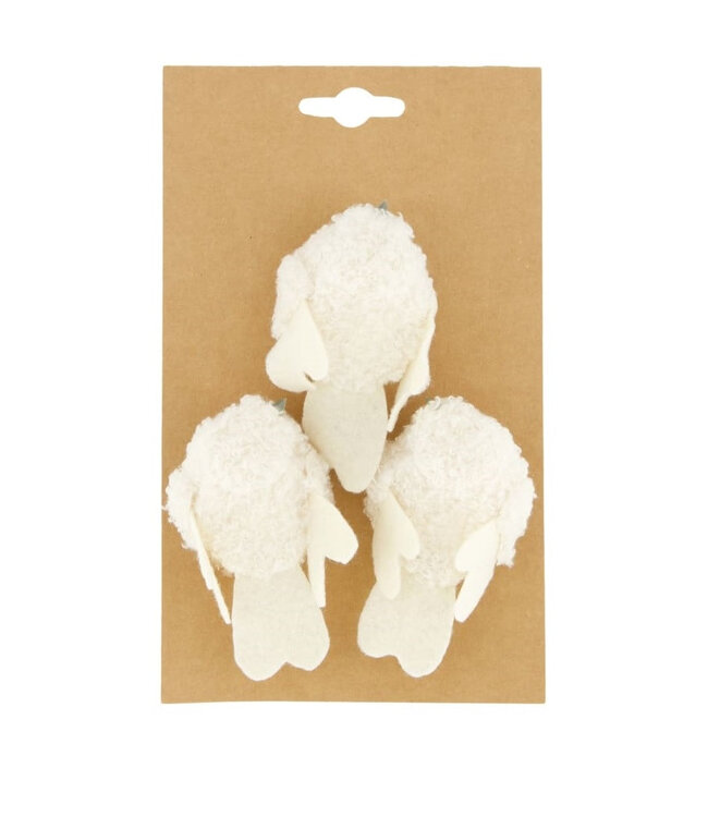Herfst Deco vogel 8.5*5*4cm ( x 3 )
