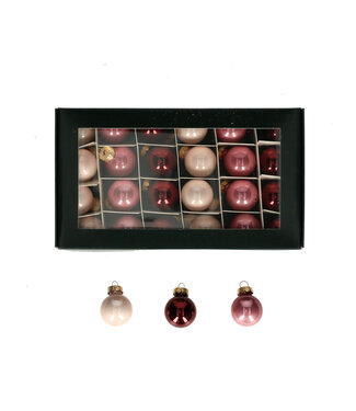 4A Kerstbal Bal  25mm combi x24 ( x 1 )