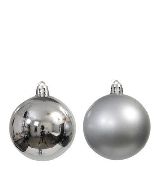 4A Kerstbal Bal kunststof  60mm x9 ( x 1 )