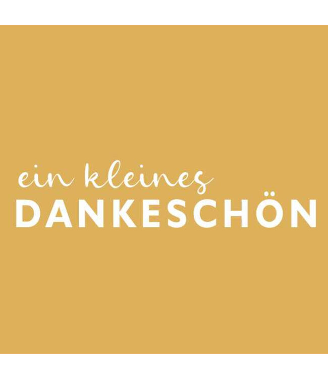 Labels Kaart 7*7cm x20 Dankeschön ( x 1 )