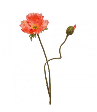 4A Kunstbloemen Papaver 74cm ( x 6 )