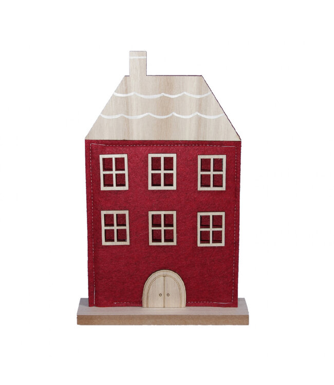 Kerst Deco huis 18*28.5cm ( x 6 )