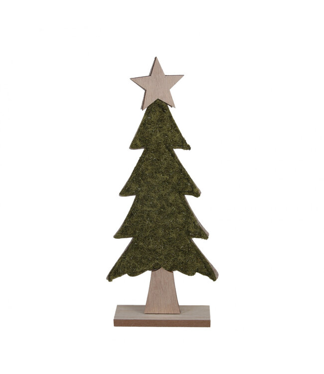 Kerst Deco boom 13*4*30cm ( x 6 )