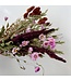 Boeket droogbloemen Ruby | Hoogte ± 50 centimeter | Met roze en rode droogbloemen | Per bos te bestellen