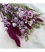 Boeket droogbloemen Royal Love | Hoogte ± 50 centimeter | Met roze, paarse en naturelle droogbloemen | Per bos te bestellen