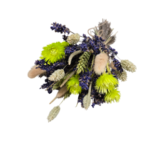 MyFlowers Bouquet of dried flowers Lavender Green | Length ± 35 centimetres | With lavender and green dried flowers