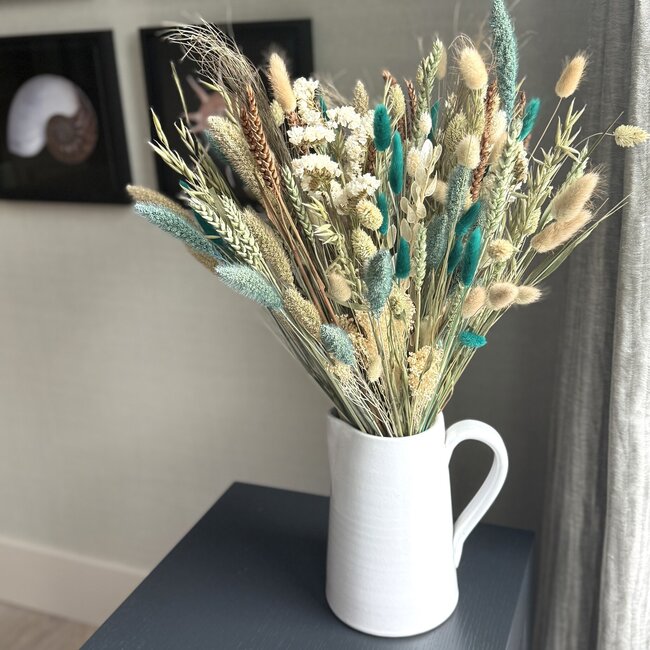 Bouquet de fleurs séchées Zanzibar par Sylvana | Longueur ± 65 centimètres | Bouquet lié à la main