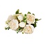 Boeket witte Pioenrozen | Paeonia kunstbloemen | Lengte ± 45 centimeter | Met 5 bloemkoppen