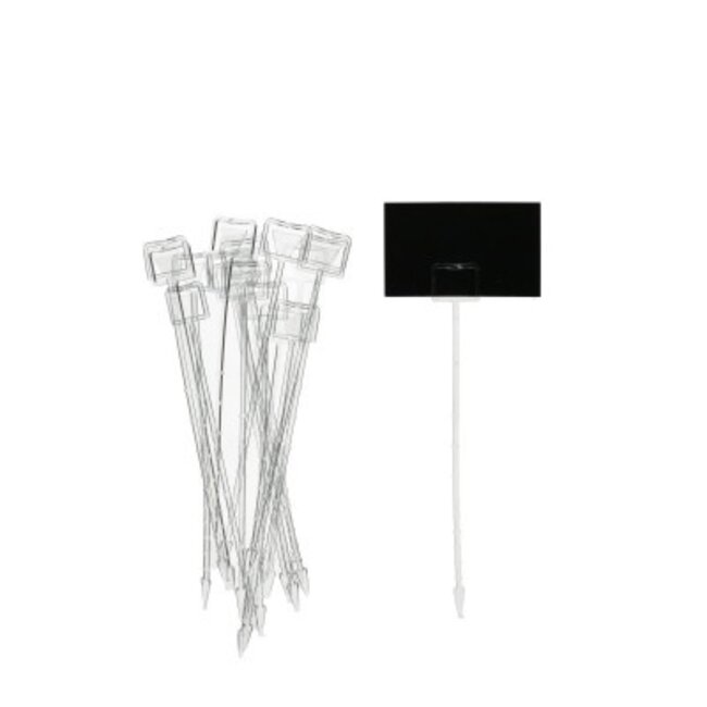 Floristry Plastic Card Holders | Colour: Transparent | Length: 23 centimetres | Available to order per 100 card holders