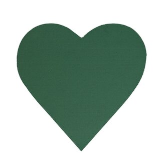 4A Green Oasis Foam FF Heart | Width 29 centimetres | Length 30 centimetres | Per 2 pieces
