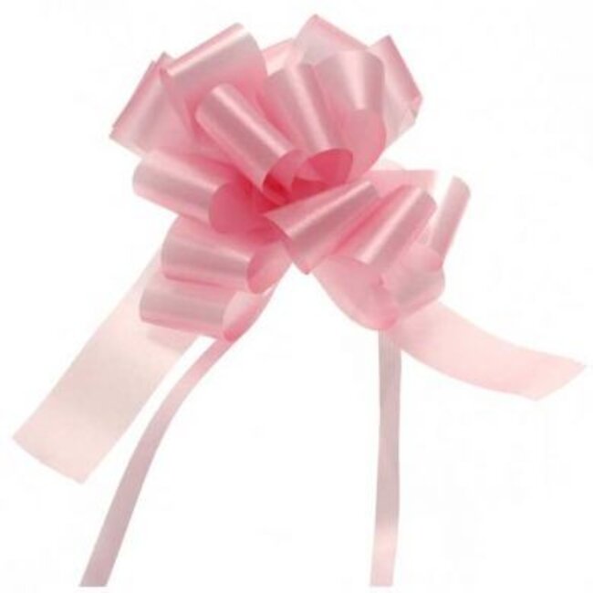 Light Pink Pull Bow Ribbon | Width 30 millimetres | Available to order per 30 pieces