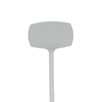 4A Floriculture Diagonal Plant Label | Colour: Natural White | Length 35 centimetres | Per 10 plant labels