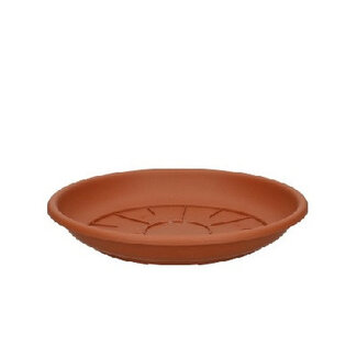 4A Kunststof Waterschotel | Kleur: Terracotta | Diameter 20 centimeter | Per 10 waterschotels