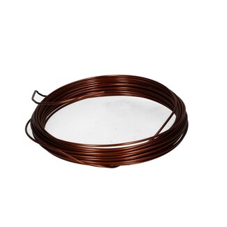 4A Donkerbruin Aluminium Draad | Diameter 2 millimeter | Lengte 12 meter | Gewicht 100 gram | Per stuk