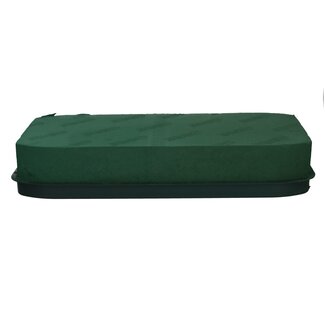 4A Green Oasis Floral Foam with Base | Width 45 centimetres | Length 21 centimetres | Height 8 centimetres | Per piece