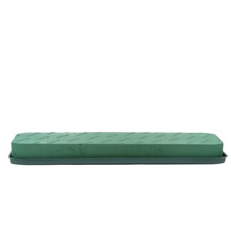 4A Green Oasis Floral Foam with Base | Width 90 centimetres | Length 21 centimetres | Height 8 centimetres | Per piece