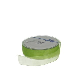 4A Apple Green Organza Ribbon | Width 25 millimetres | Length 50 metres | Per piece