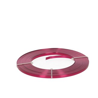 4A Fuchsia flaches Aluminiumdraht | Breite 5 Millimeter | Länge 10 Meter | Pro Stück