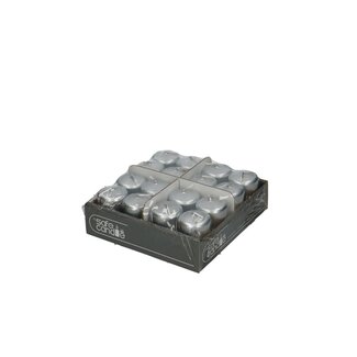 4A Candle Pillar “Safe Candle” | Colour: Silver | Diameter 4 centimetres | Height 6 centimetres | Per 16 candles