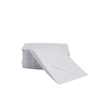 4A Envelope | Kleur: Naturelle Wit | Hoogte 7 centimeter | Breedte 11 centimeter | Per 100 enveloppen