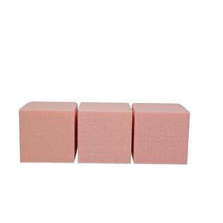 4A Light Pink Oasis Colour Cube | Width 10 centimetres | Length 10 centimetres | Per 3 pieces