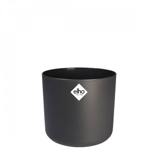 4A Kunststoff Blumentopf Pflanzentopf Soft | Farbe: Grau | Durchmesser 14 Zentimeter | Höhe 12,5 Zentimeter | Pro 8 Blumentöpfe