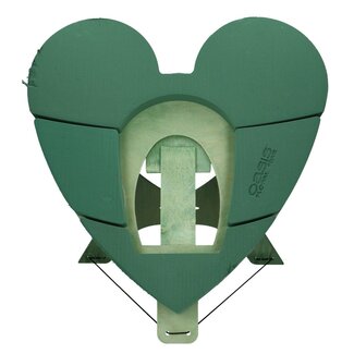 4A Green Oasis Bioline Urn Heart | Width 60 centimetres | Length 60 centimetres | Height 5.5 centimetres | Per piece