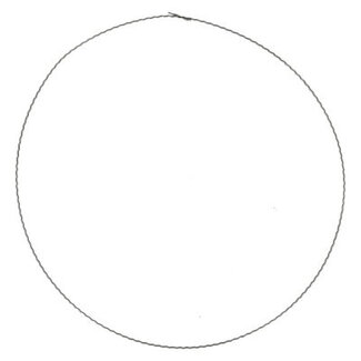 4A Bloemisterij Metalen Ring | Kleur: Zilverkleurig | Diameter 50 centimeter | Per 50 ringen