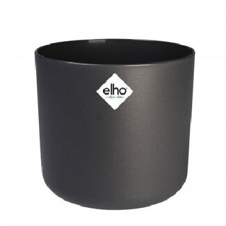 4A Plastic Flower Pot Plant Pot Soft | Colour: Grey | Diameter 25 centimetres | Height 23 centimetres | Per 4 flower pots