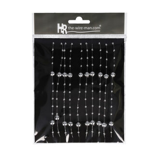 4A Parelslinger Draad | Kleur: Zilverkleurig | Lengte 3 meter | Per slinger