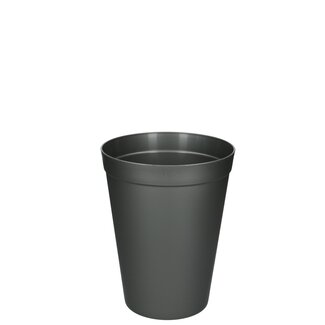 4A Plastic Vase | Colour: Grey | Diameter 18 centimetres | Height 23 centimetres | Capacity 3.5 litres | Per vase