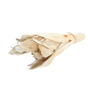 4A Dried Palm Bark Bakla | Colour: White | Dried Decoration | 10 barks per bunch | Per bunch