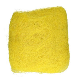 4A Dekoration Sisal | Farbe: Gelb | Pro 250 Gramm