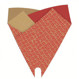 4A Hoezen Kraft Luz | Kleur: Rood | Lengte 50 centimeter | Breedte 44 centimeter | Per 25 hoezen