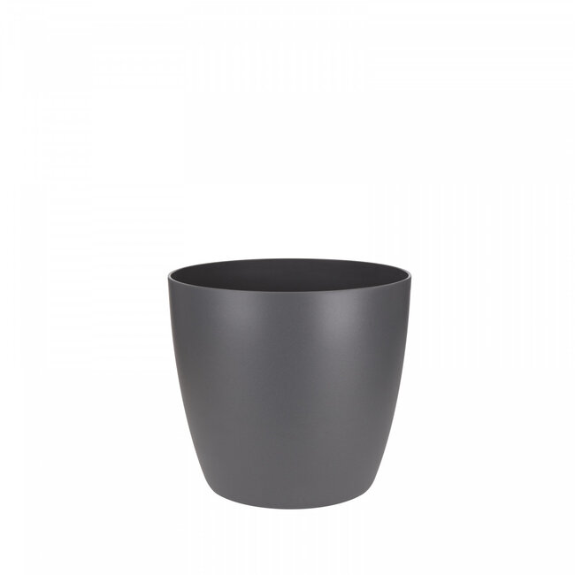Plastic Flower Pot Planter Brussels | Colour: Grey | Diameter 7 centimetres | Height 6 centimetres | Per 12 flower pots