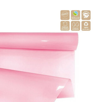 4A Folie op Rol “Clayrbril” | Kleur: Lichtroze | Breedte 70 centimeter | Lengte 50 meter | Per rol