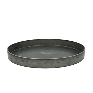4A Melamine Plastic Bowl Plate | Colour: Grey | Diameter 27 centimetres | Height 3 centimetres | Per 8 bowls